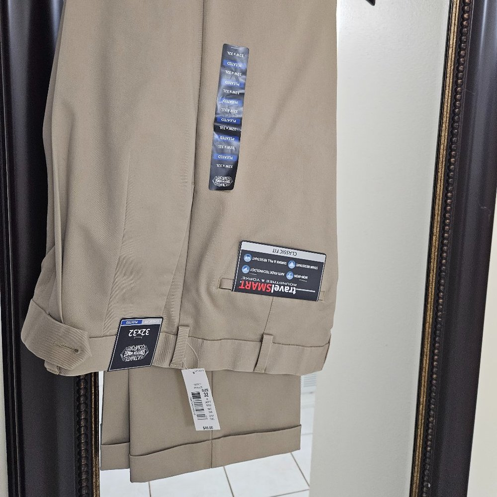 ROUNDTREE & YORKE TRAVEL SMART CLASSIC FIT 32X32